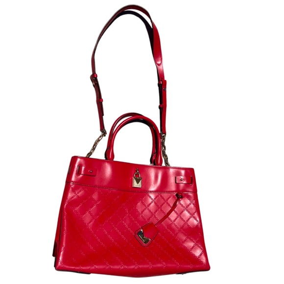 Michael Kors Embossed Monagram Shoulder Bag - Picture 3 of 9